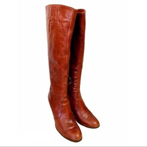 MADEMOISELLE Spain cognac Leather Knee high boots